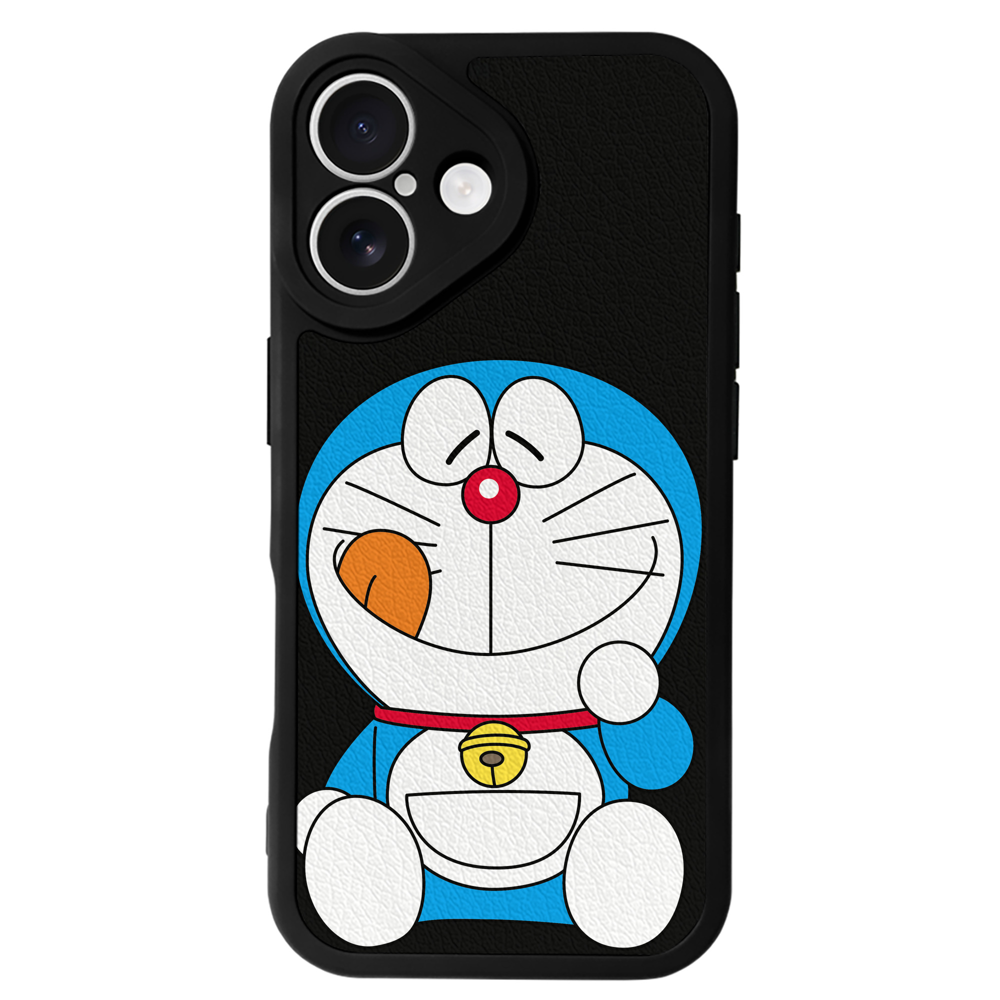 （画像用） ドラえもん Doraemon 【iPhone 16シリーズ対応】シリコンスマホケース（レザー調） 材質：シリコン